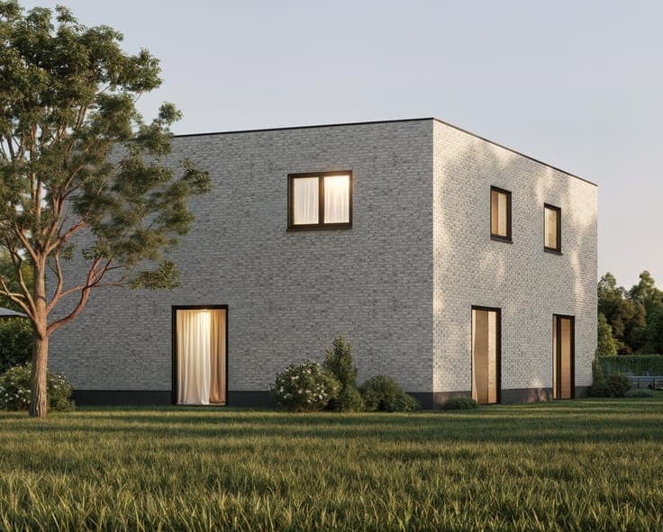Nearly energyneutral new-build house with garden in Wetteren