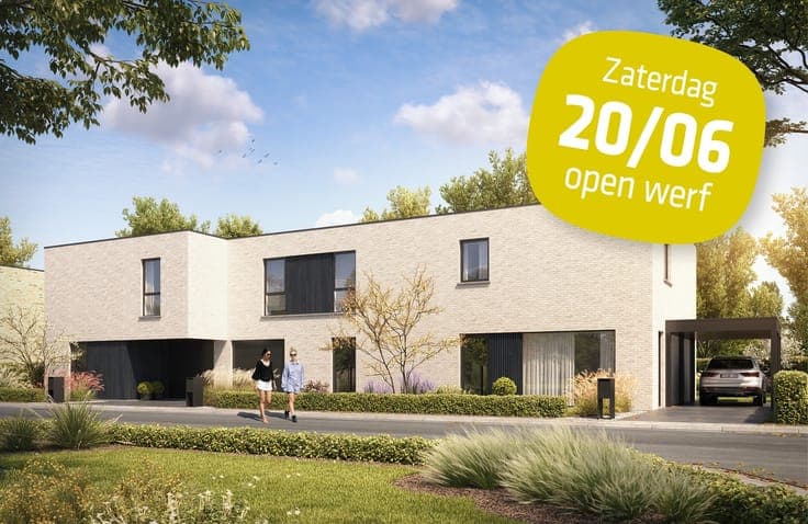 Energieneutrale gesloten bebouwing met garage