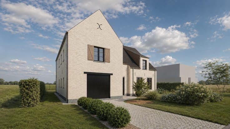 Prachtige nieuwbouwwoning in landelijke stijl op een rust...