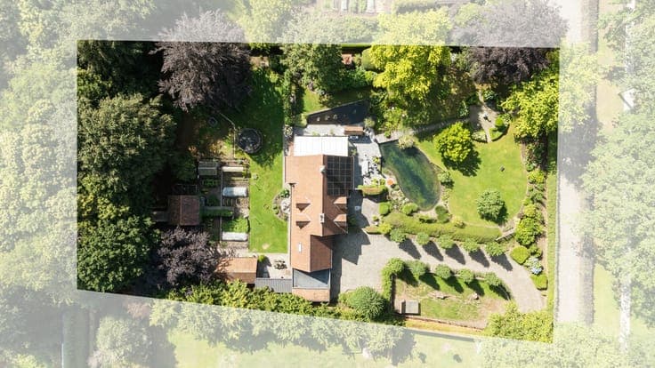 Beautiful home in greenery with swimming pond