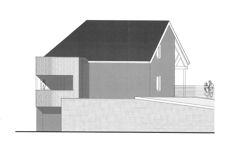 Immeuble commercial avec projet pour 2 logements