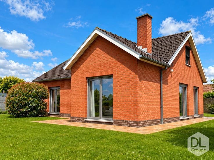 Superb semi-detached bungalow with 4 bedrooms near Tournai