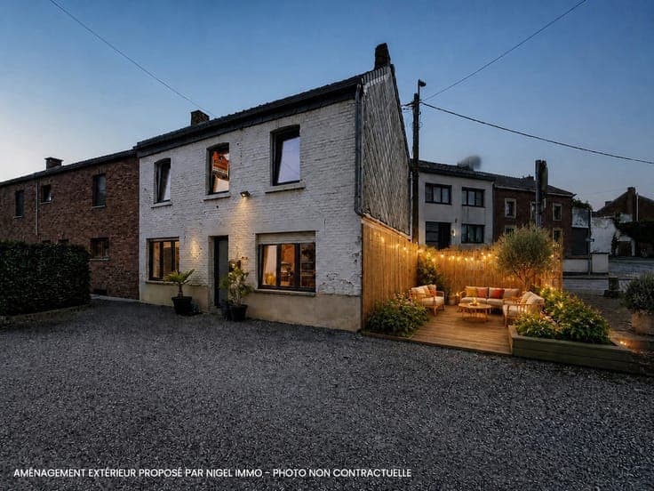 🏡 Houtain-St-Siméon, 2 chs, rénovée, terrasse, Peb: D 🌱