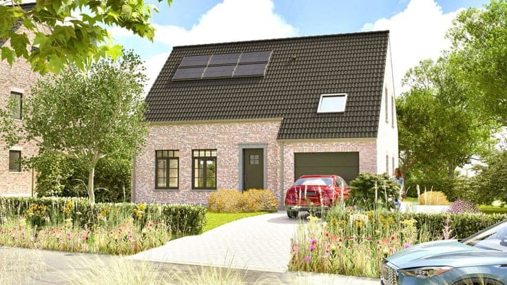 Energy-efficient new-build villa with green views