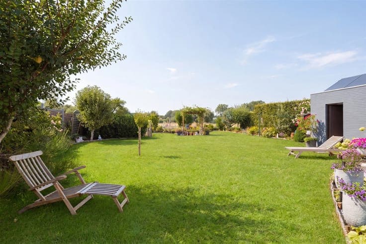 Move-in-ready home with a garage and a beautiful view of the