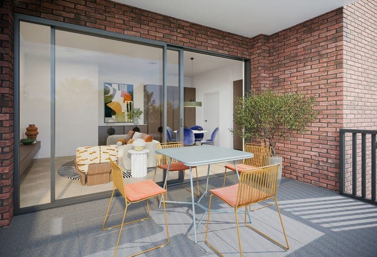 New project De Stip residential area of future Gentbrugge