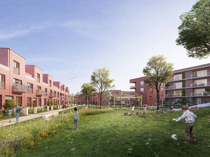 New project De Stip residential area of future Gentbrugge