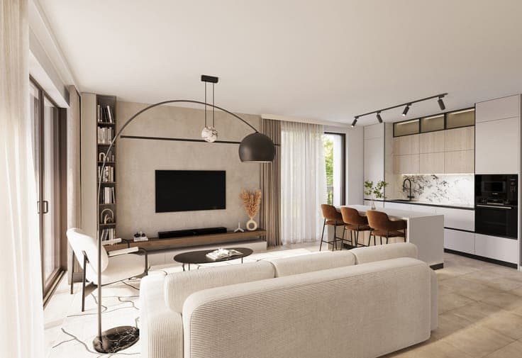 New project De Stip residential area of future Gentbrugge