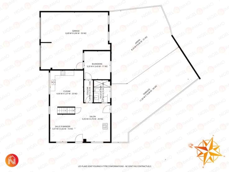 4 façades, 2 CH, garages, remis à neuf, terrasse, jardin.