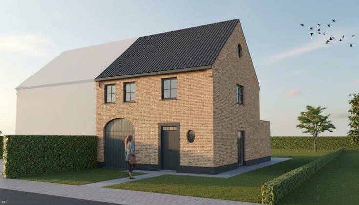 Nieuw te bouwen halfopen bebouwing te De klinge