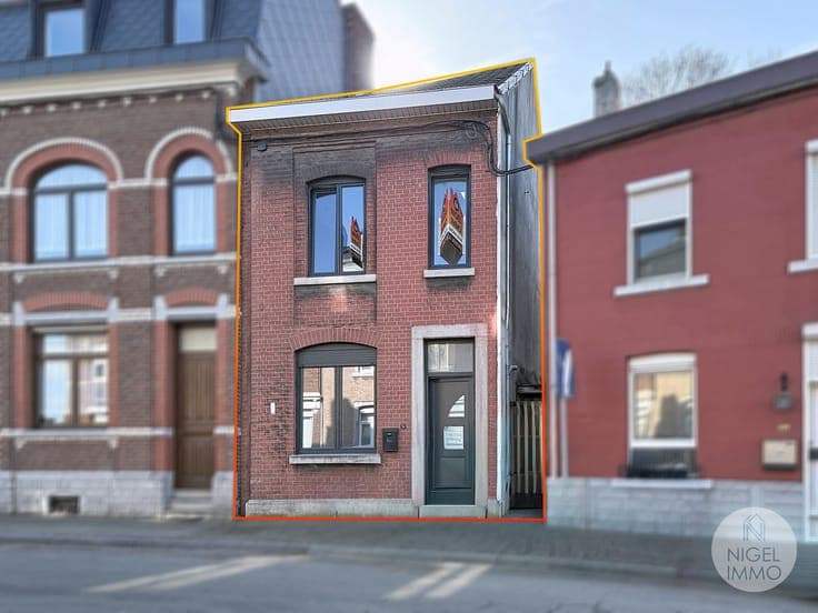 Maison 2 chambres + bureau, terrasse, jardin, garage, PEB: E