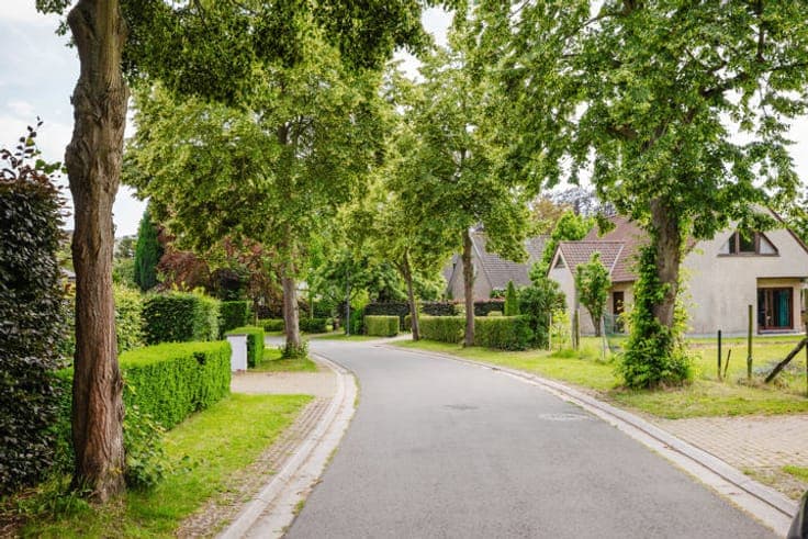 Home with a garden in a exclusive neighborhood in Merelbeke