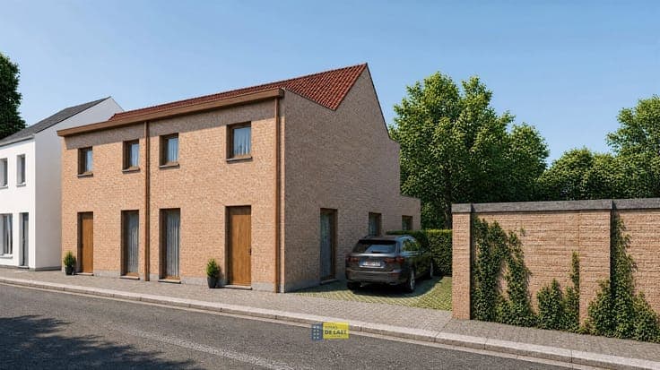 2 Halfopen BEN nieuwbouwwoningen met 2 slaapkamers.