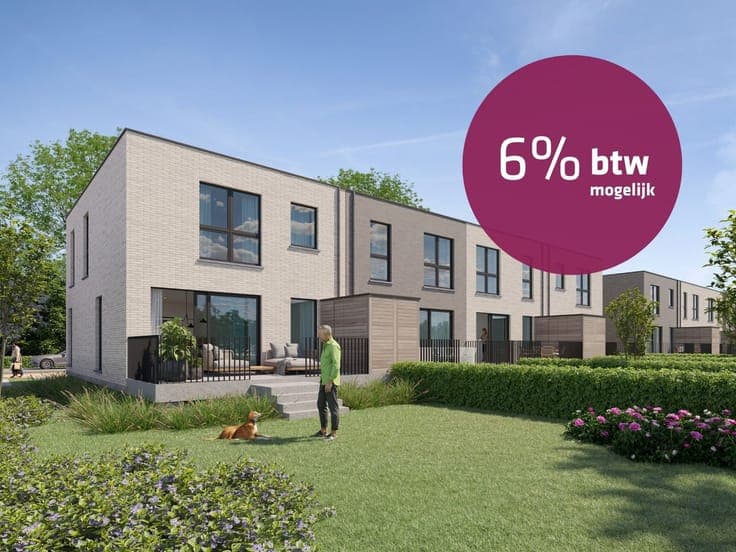 Energieneutrale gesloten woning met 3 slpks en fietsberging