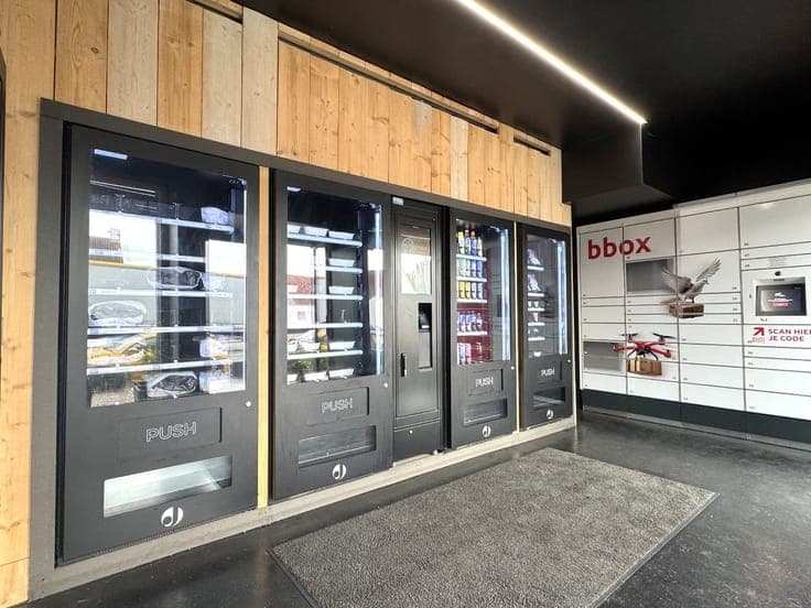 Trading house with vending shop, living accommodation, and