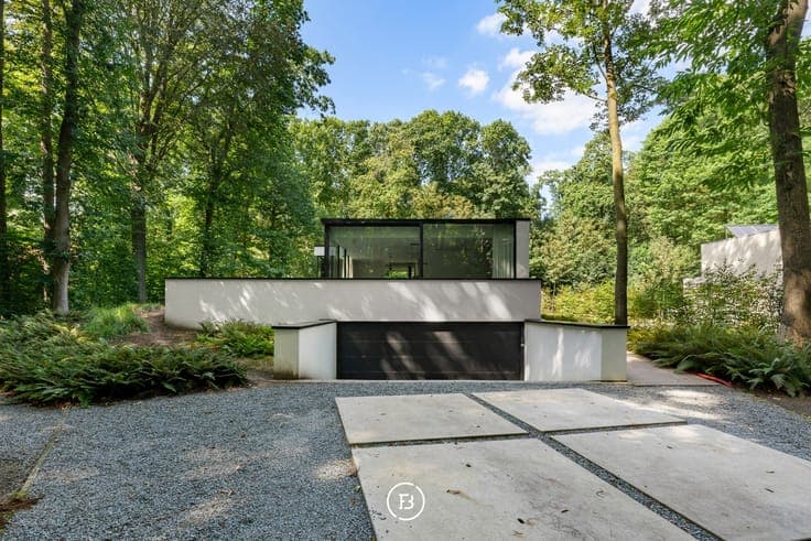 Modern villa in green surroundings