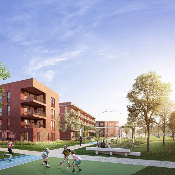 New project De Stip residential area of future Gentbrugge