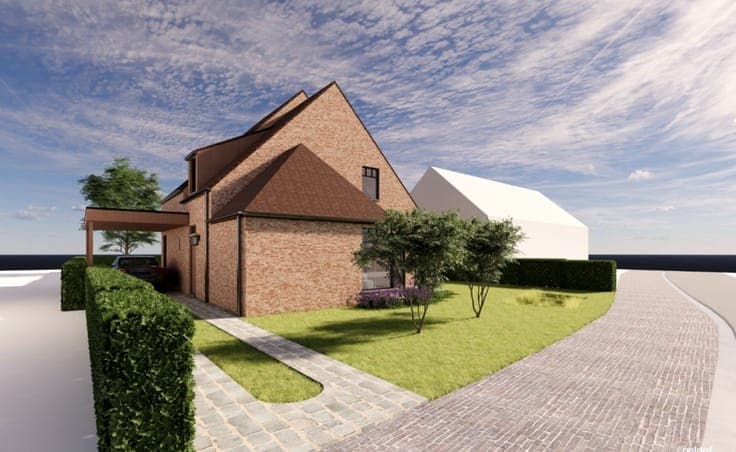 Casco nieuwbouwvilla in landelijke stijl te Gits