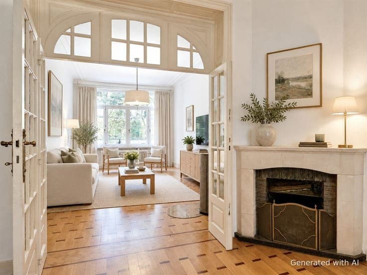 Magnificent mansion house in the Etangs d'Ixelles and Flagey