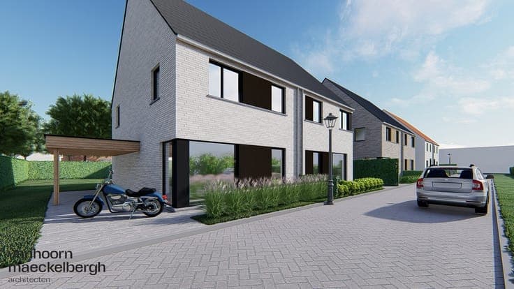 Energiezuinige nieuwbouwwoning in het centrum van Harelbeke
