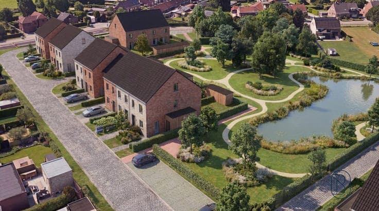 Energiezuinige nieuwbouwwoning in het centrum van Harelbeke