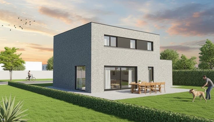 Nieuw te bouwen open bebouwing te Waregem