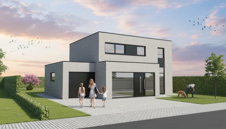 Nieuw te bouwen open bebouwing te Waregem