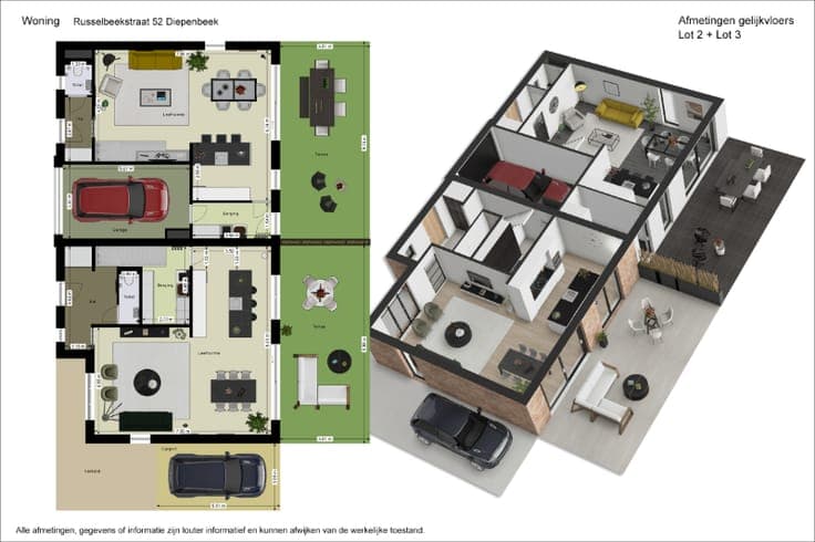 Moderne halfopen nieuwbouwwoning met 4 slaapkamers en 2 b...