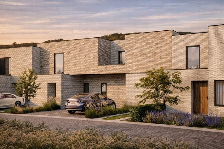 Zeven woningen, discreet verscholen in het groen – Een verbo