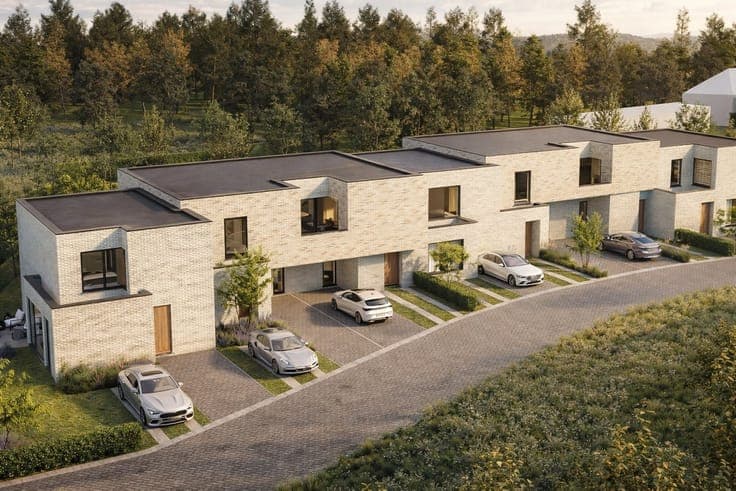Zeven woningen, discreet verscholen in het groen – Een verbo