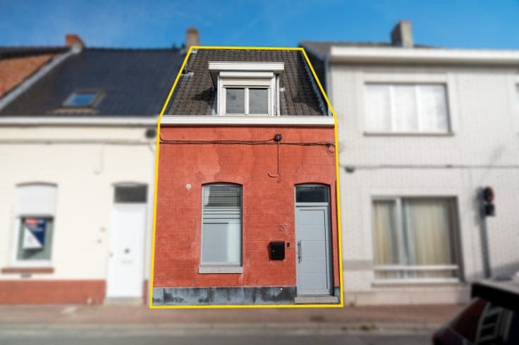compacte rijwoning nabij centrum Wetteren met potentieel