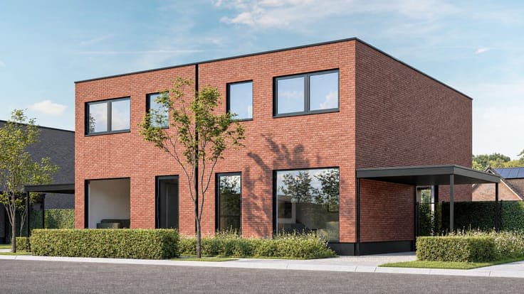 Afgewerkte energiepositieve (EPC -18) nieuwbouwwoning
