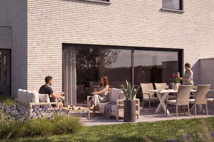 3 nieuwbouwwoningen in de Schachterijstraat in Lovendegem...