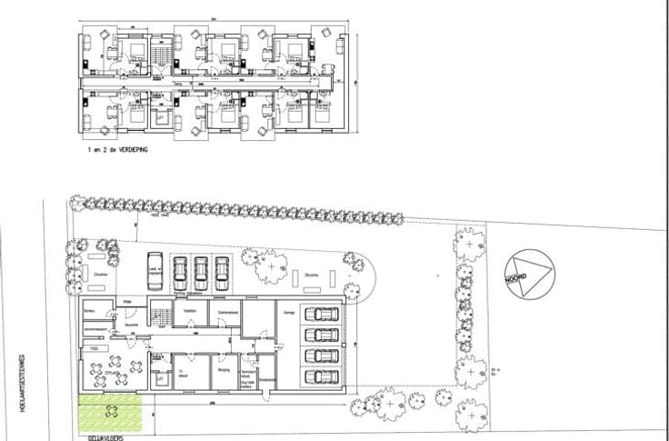 Investment property with 14 recognized flats+ 18 parking
