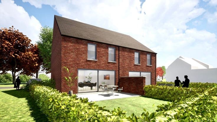 New-build with 3 bedrooms terrace garden and private parking