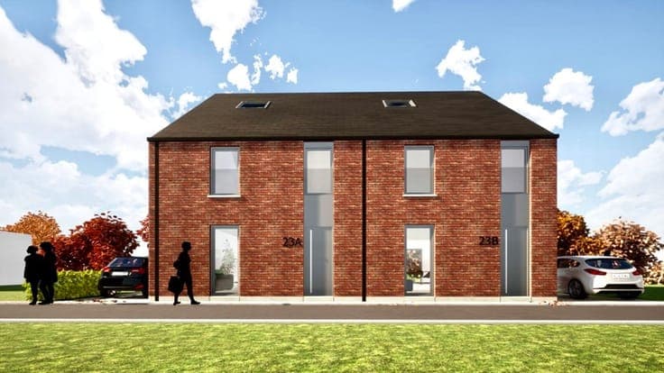 New-build with 3 bedrooms terrace garden and private parking