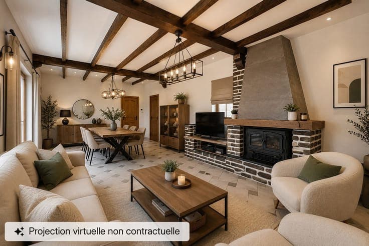 Villa 4 façades avec piscine et sauna à Jumet