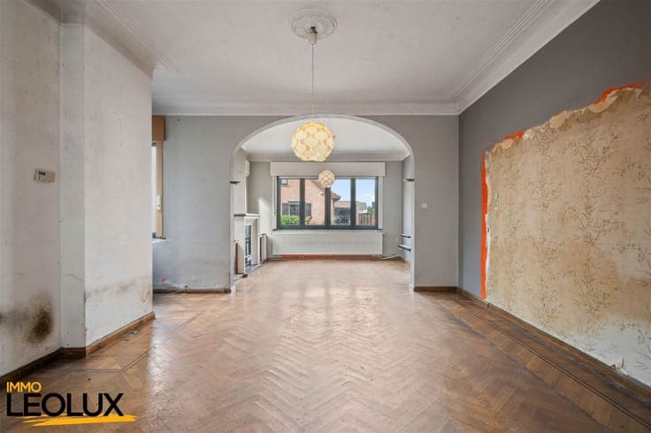Spacious home in need of renovation with a hangar in downtow