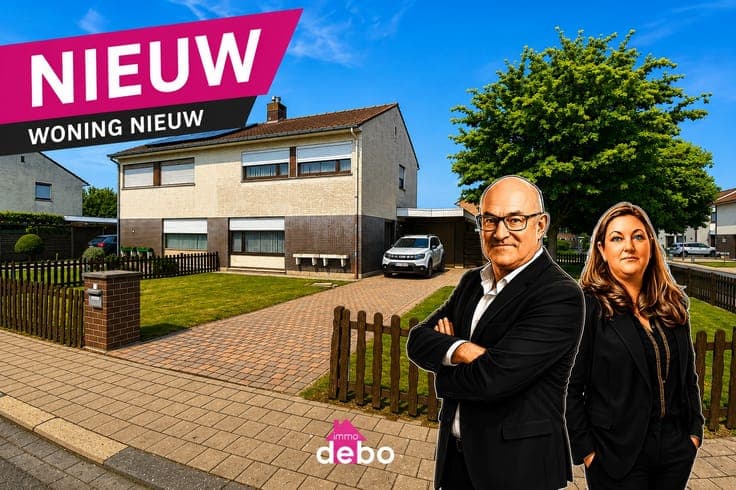Charmante halfopen bebouwing met 3 slaapkamers, zonnige t...