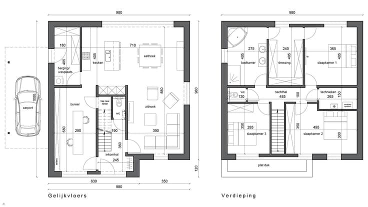 Nieuw te bouwen open bebouwing te Lochristi