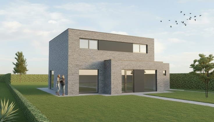 Nieuw te bouwen open bebouwing te Oudenaarde