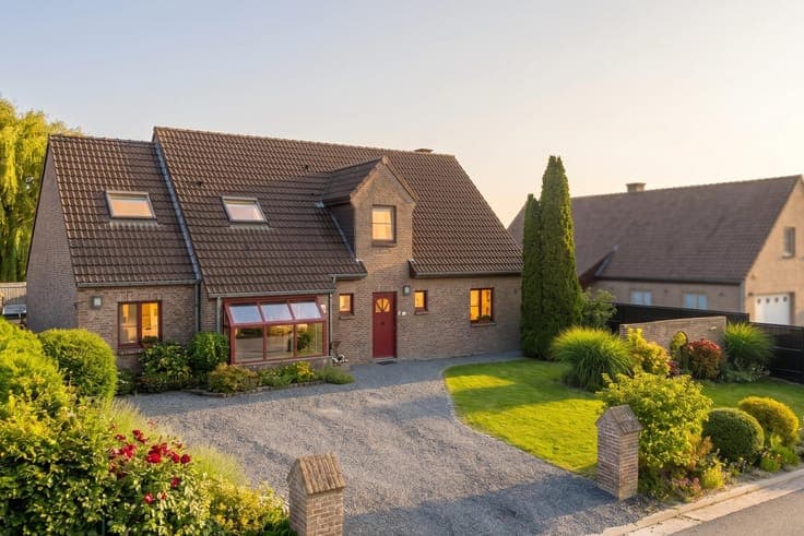 6-bedroom villa with solar panels and a pool