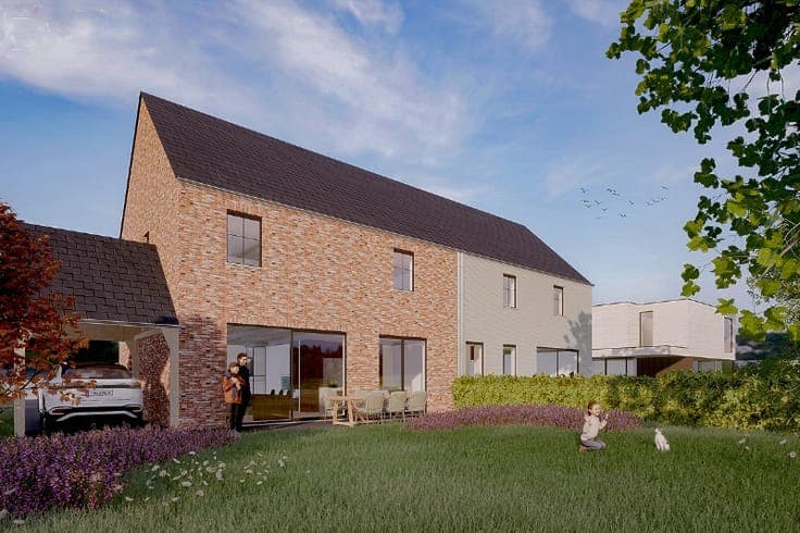 Moderne halfopen nieuwbouwwoning met 4 slaapkamers en 2 b...