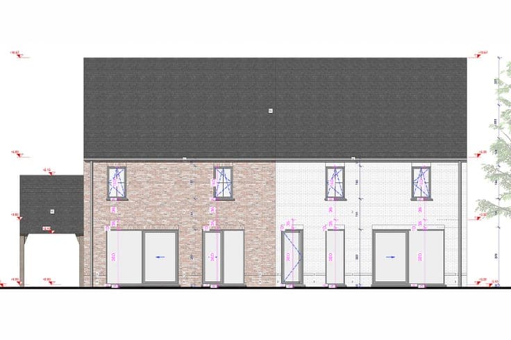 Moderne halfopen nieuwbouwwoning met 4 slaapkamers en 2 b...
