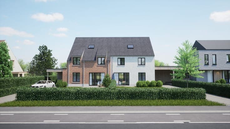 Nieuwbouw pastoriewoningen te Meulebeke