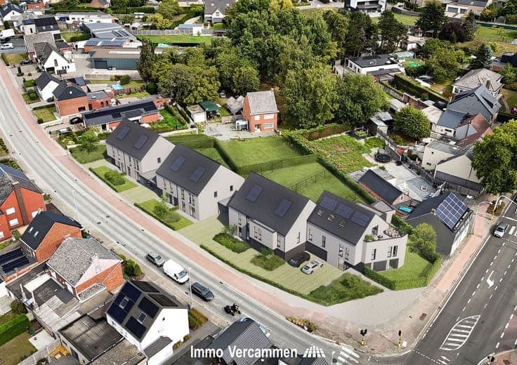 Kwalitatief afgewerkte, halfopen bebouwing te Putte