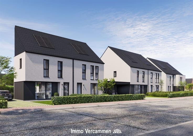 Kwalitatief afgewerkte, halfopen bebouwing te Putte