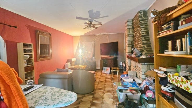Gelijkvloers landhuis van 89m² op een perceel van 7a89ca