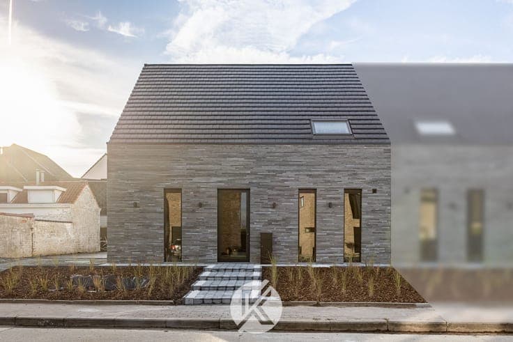 Halfopen nieuwbouwwoning met vlotte bereikbaarheid