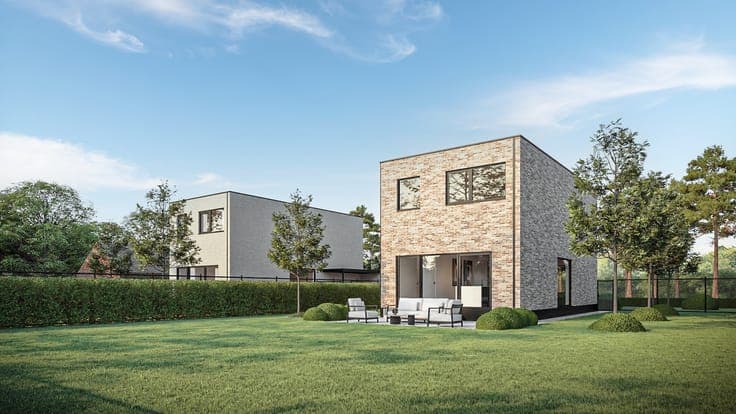 Passieve nieuwbouwwoning (E-peil: -15 = A+ !) met 4 slpkr...